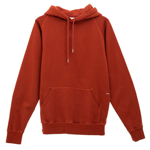 POP Trading Company Logo Hooded Sweat Fired Brick/Mesa Rose POPAW23_01-011 Degli Uberti